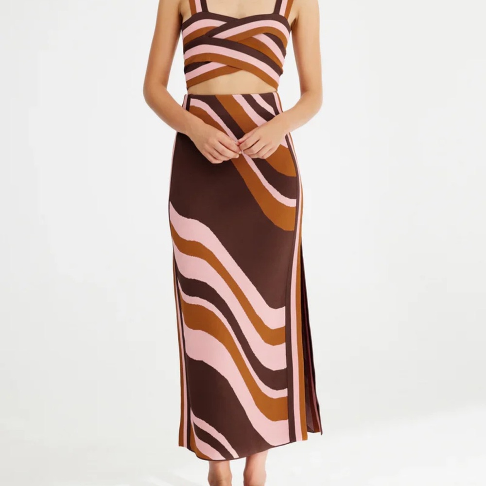 Significant Other Leyla Skirt in Chocolate Swirl